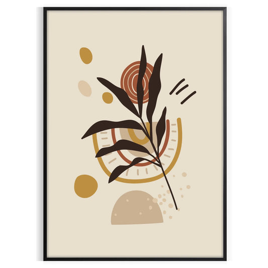 space Boho Abstract 53 poster stunning blend wall art design touch bohemian flair room artwork thoughtful gift standalone print unique piece today