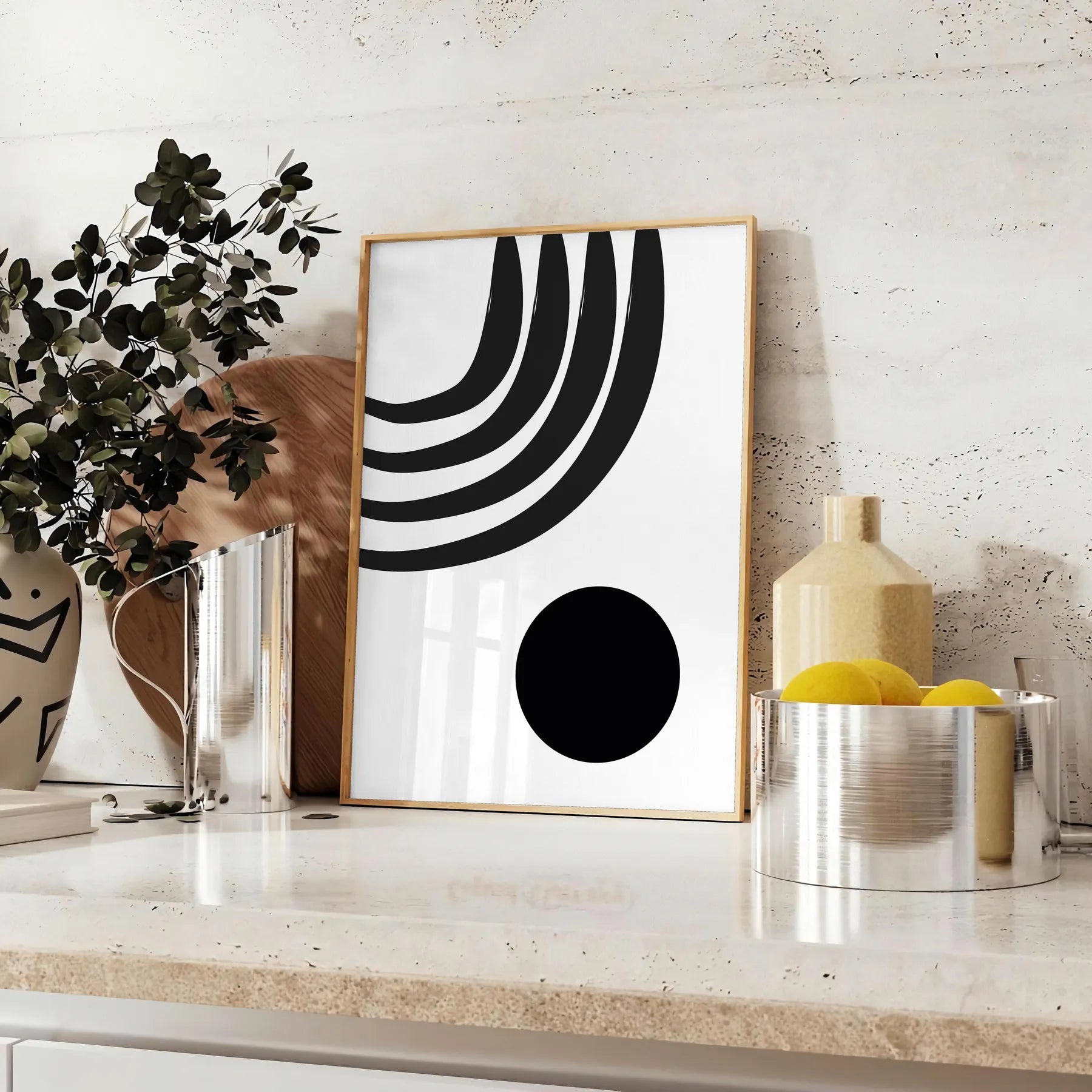 space Boho Abstract 50 poster stunning piece chic wall art artistic flair modern elegance gift unique addition decor unframed versions style
