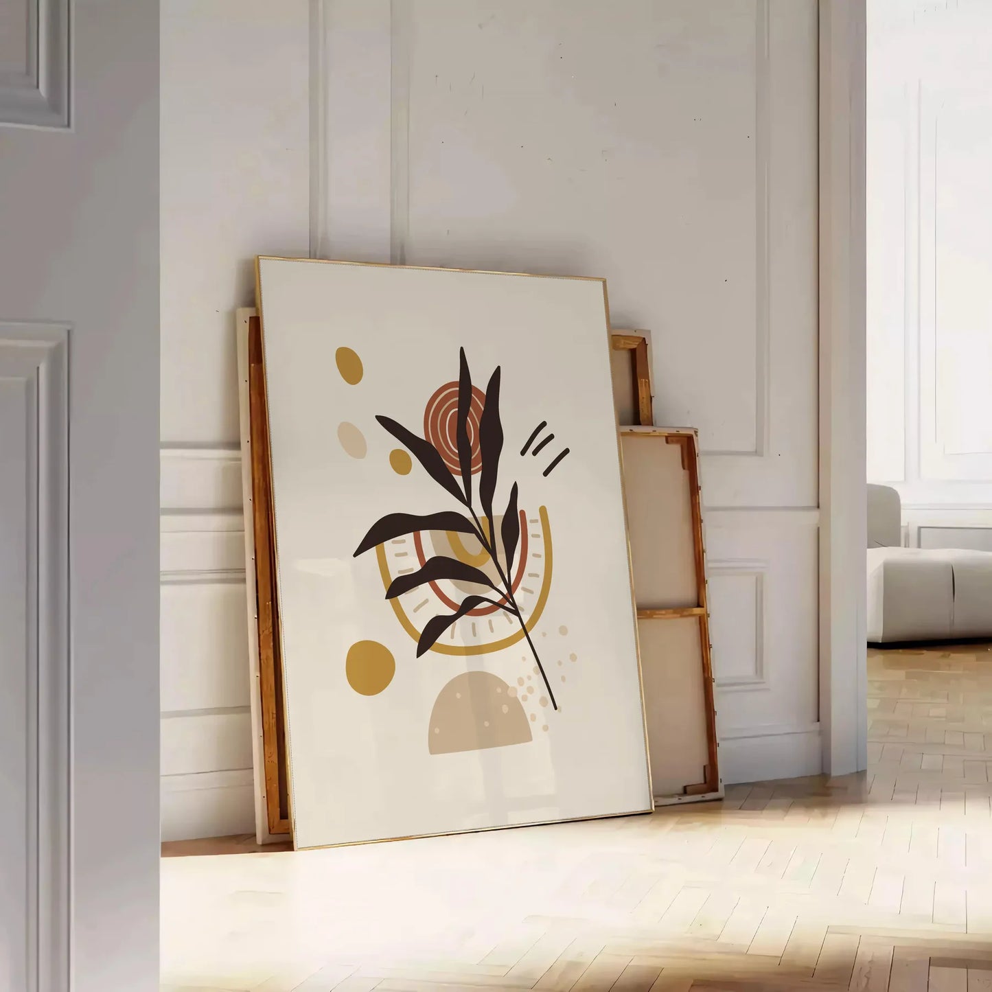 space Boho Abstract 53 poster stunning blend wall art design touch bohemian flair room artwork thoughtful gift standalone print unique piece today