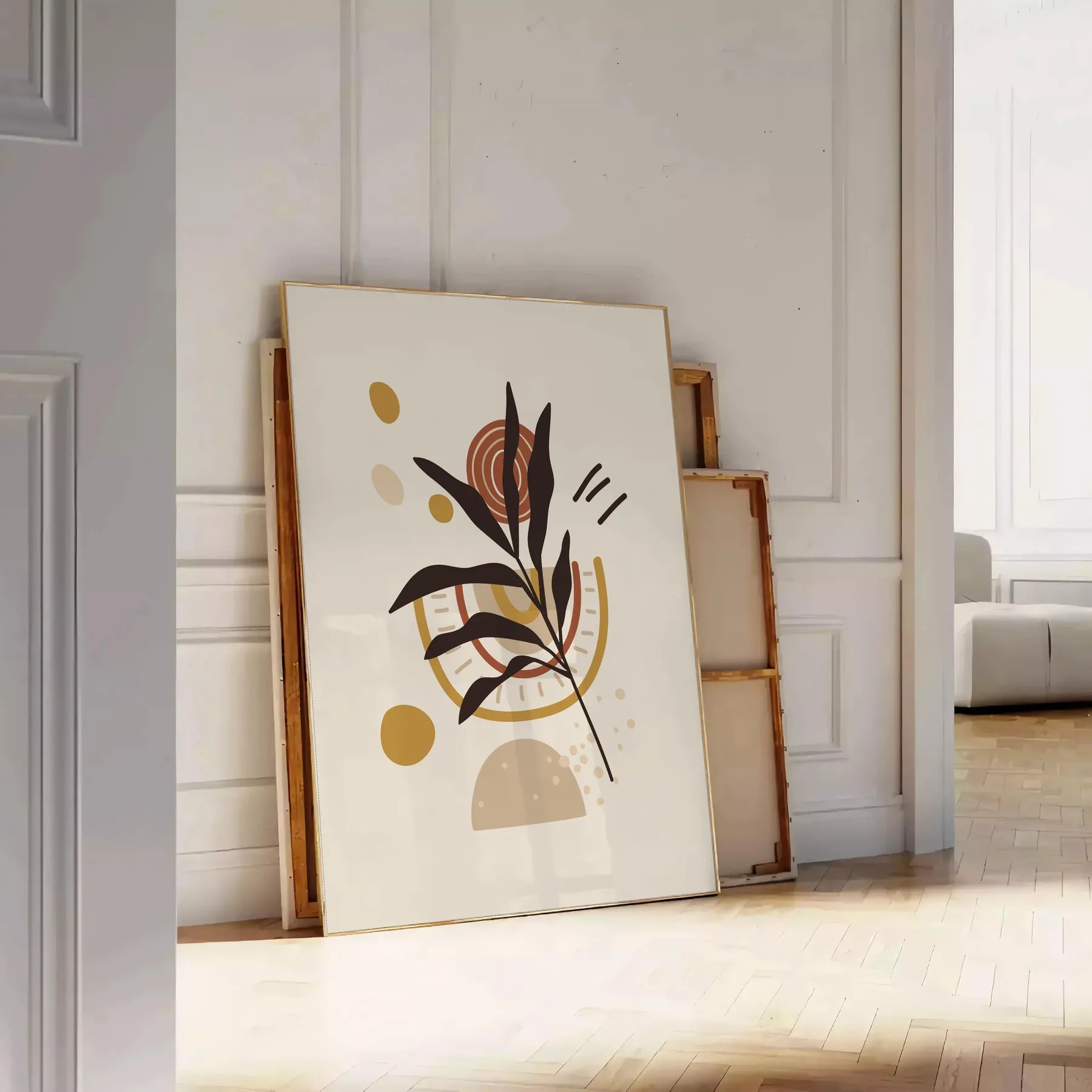 space Boho Abstract 53 poster stunning blend wall art design touch bohemian flair room artwork thoughtful gift standalone print unique piece today