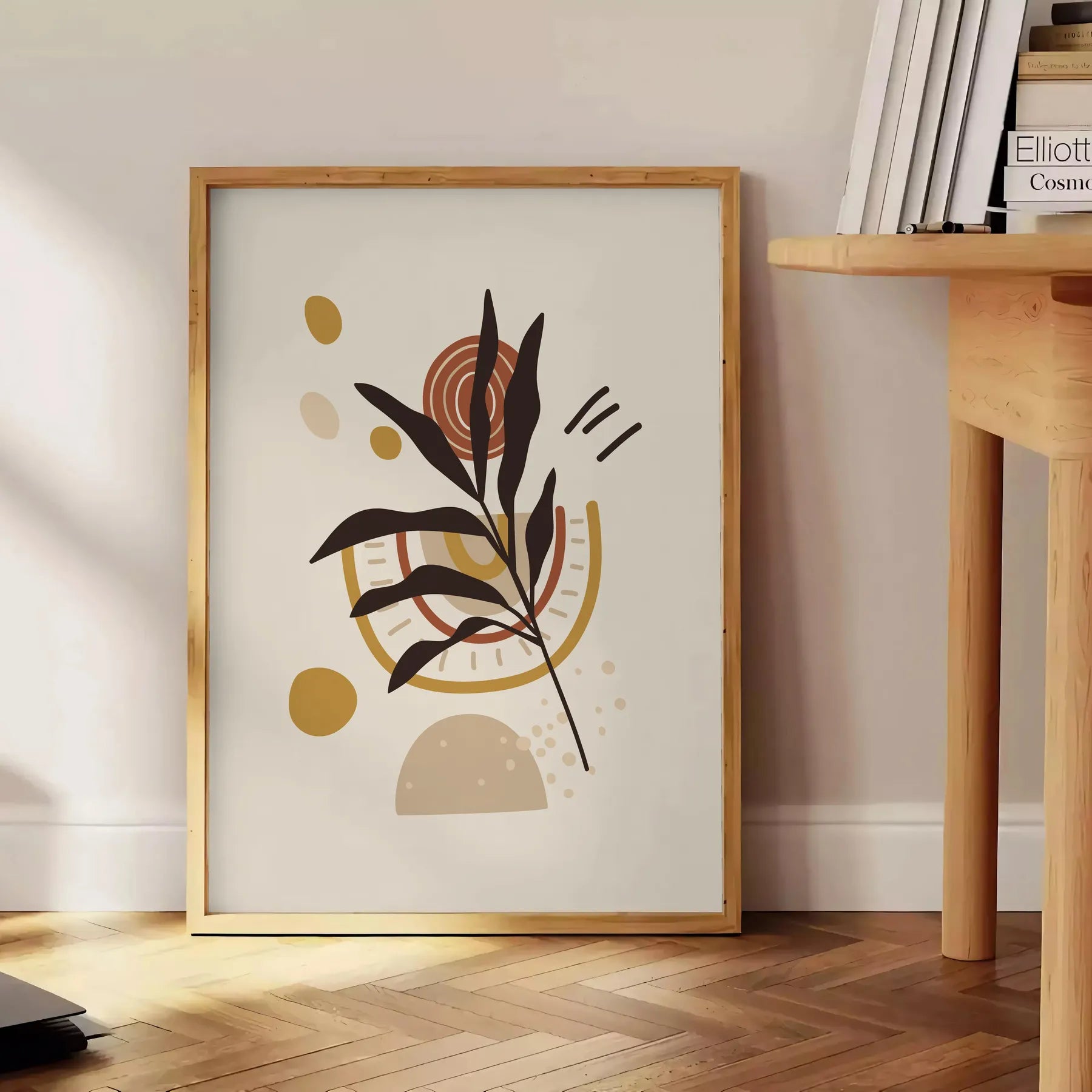 space Boho Abstract 53 poster stunning blend wall art design touch bohemian flair room artwork thoughtful gift standalone print unique piece today