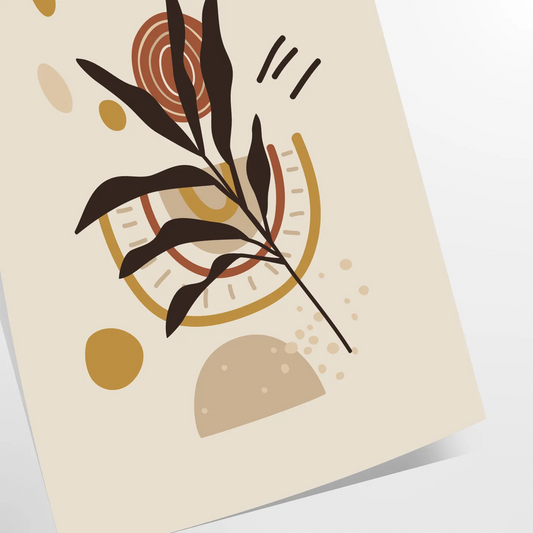 space Boho Abstract 53 poster stunning blend wall art design touch bohemian flair room artwork thoughtful gift standalone print unique piece today